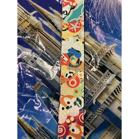 Disney Parks Mouseketeer Ear Hat Icons Reversible Lanyard New - Picture 2 of 3